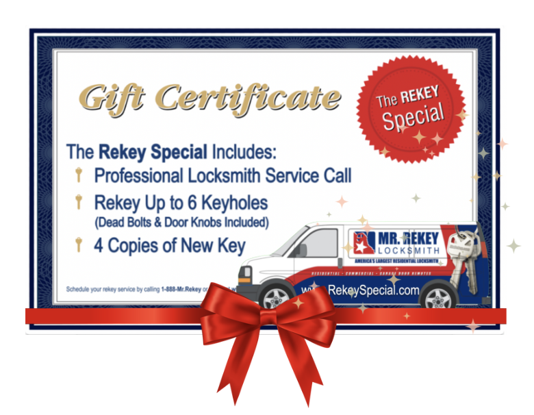 Gift Certificates Mr Rekey Locksmith Gift certificates mr rekey locksmith